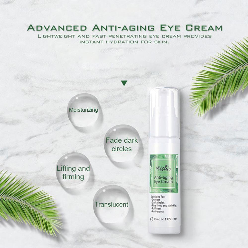Vitamins Eye Cream Plant Active Essence Hyaluronic Tighten Eliminating Moisturizer Skin Eye Acid Bags Removing Puffiness R3V5