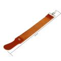 EECOO Genuine Leather Strop Strap Barber Straight Razor Folding Knife Knives Sharpening Shave Sharpener Sharpening Belt