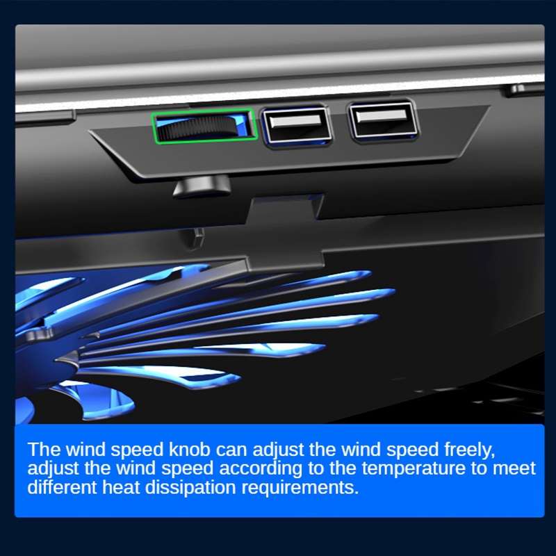 Portable Gaming PC Laptop Cooler Dual USB Laptop Cooling Pad Adjustable Support Notebook Stand With Fan For Macbook Pro Holder