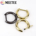 Meetee 5pcs 20/30mm Metal D Ring Buckles Removable Screw Bag Chain Hang Buckle DIY Luggage Hardware Decoration Accessories F1-21