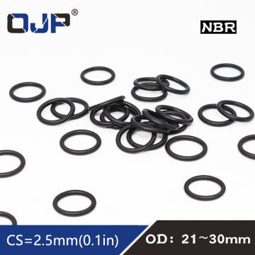 20PC/lot Rubber Ring NBR Sealing O Ring OD21/22/23/24/25/26/27/28/29/30*2.5mm Nitrile O-Ring Seal Gaskets Oil Ring Fuel Washer
