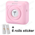 Pink 6 roll sticker