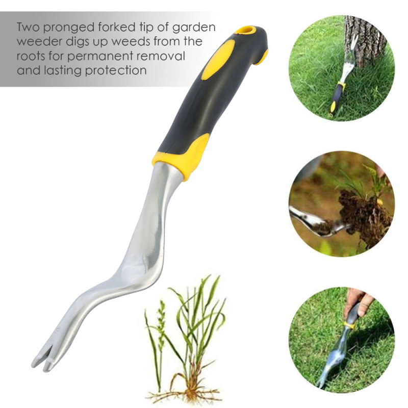 Digging Weed Extractor Manual Aluminum Alloy Yard Gardening Removable Planting Garden Forks