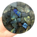 1PC Natural Labradorite Plate Slice Quartz Crystal Mineral Specimen Display Healing Natural Stones and Minerals