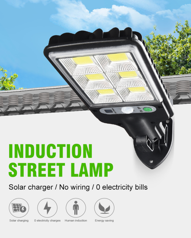 Outdoor Solar Lights Solar Battery-lamp LED Flood-lights Waterproof Street-lamp Garden Lighting Body Sensor-lantern