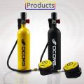 1L Scuba Diving Cylinder Mini Oxygen Tank X4000 Pro Dive Respirator Air Pump for Snorkeling Breath Diving Equipment