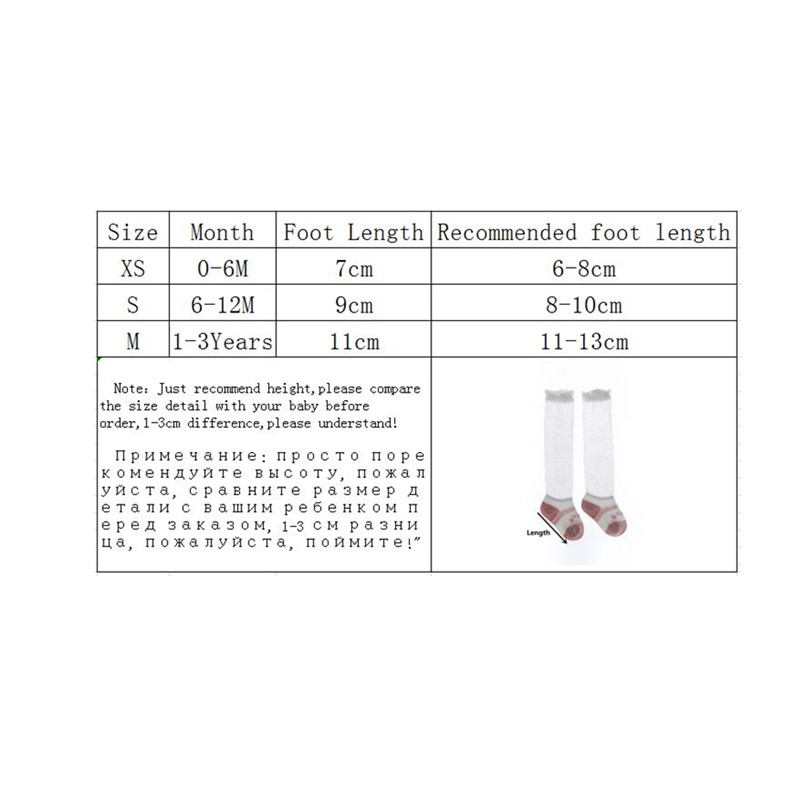3Pairs/Set Summer Thin Baby Girls Socks Cartoon Newborn Baby Socks for Girls Non-slip Long Knee High Infant Baby Boys Socks 2020