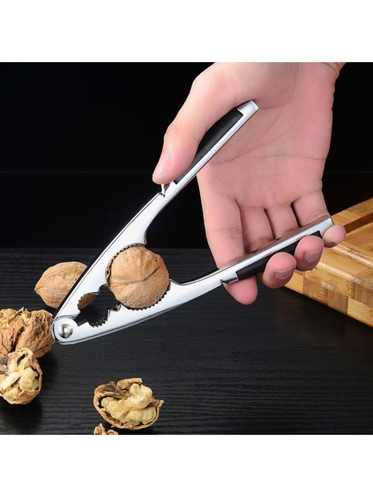 Multipurrpose Walnut Pliers Nut Bottle Opener with Rubber Handles Suitable for Walnuts Nuts Hazelnuts Almonds Brazil Nut