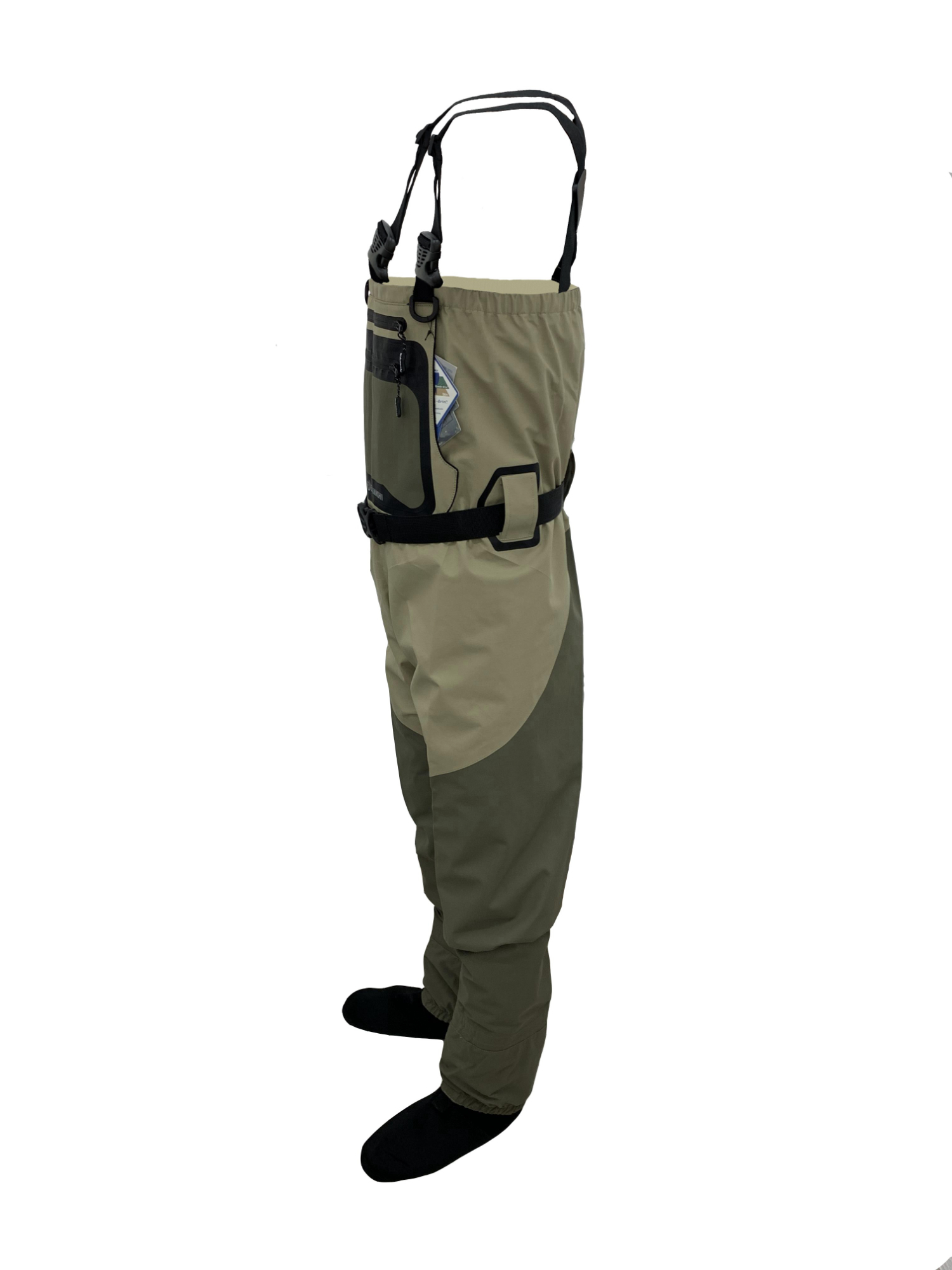 ELUANSHI breathable chest fly fishing waders for 100% nylon surface thickened waterproof and layer fine woven mesh wading Thick