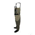 ELUANSHI breathable chest fly fishing waders for 100% nylon surface thickened waterproof and layer fine woven mesh wading Thick