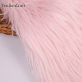Chzimade Long Rabbit Faux Fur Fabric 20x30/40x60cm For Patchwork Sewing Material Garment Diy Home Decoration