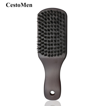 CestoMen High Quality Wood Beard Shaving Brush Boar Bristle Mustache Cleaning Brushes Fashion Anti Static Men' Shaving Tool Comb