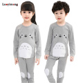New Pyjamas Baby Boys Sleepwear Kids 100% Cotton Long Sleeve Fashion Cartoon Panda Totoro Pajamas For Girls Children Clothes Set
