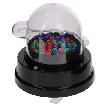 Electric Transparent Lucky Number Picking Machine For Bingo Games Activities