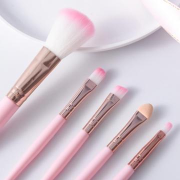 5pcs Makeup Brush Set Eyeshadow Blush Pen Cosmetic Brush For Beginner Blush Brush Eye Shadow Brush Lip Brush Beauty Makeup Tools