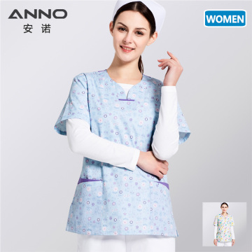 ANNO New Design Hospital Staff Scrubs Fashion Nursing Uniform Women Female Dental Clinic Supplies Nurse Work Uniforms