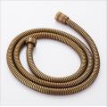 Antique bronze/gold/chrome 1.5M Shower Hose Plumbing Flexible Stainless Steel Double Interlocked Bathroom Water Plumbing hoses