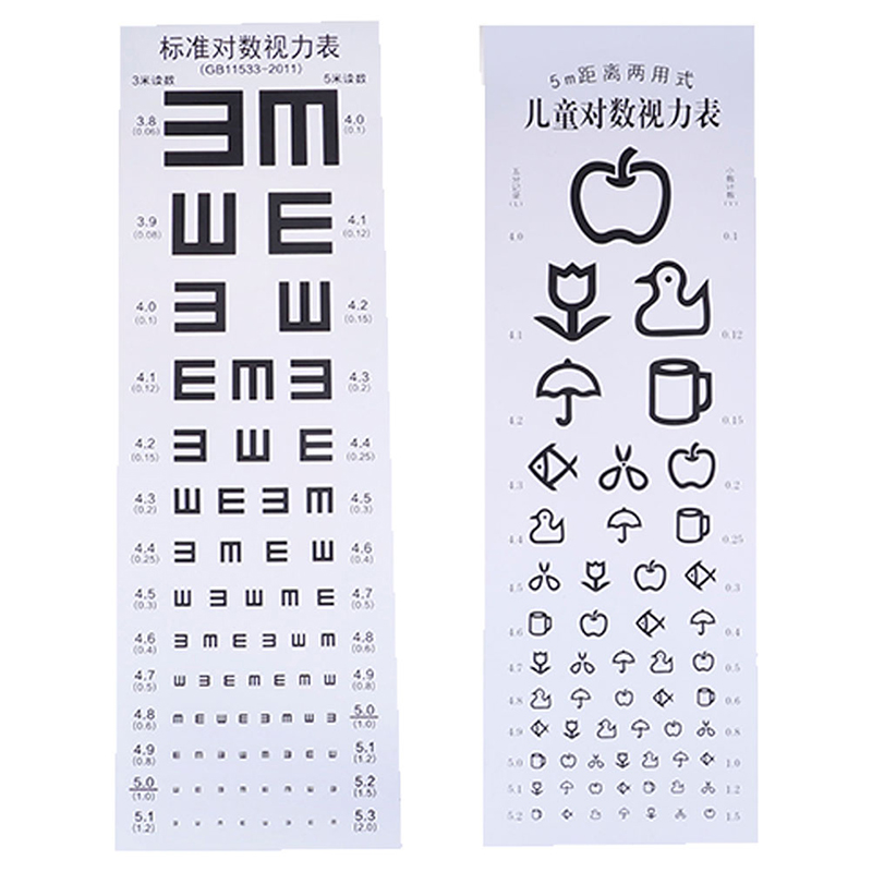 Eye Chart Letters Art Wall Decal Eyewear Specs Frames Sticker for Hospital Eye Doctor Optometry Optical Shop Window Door Decor