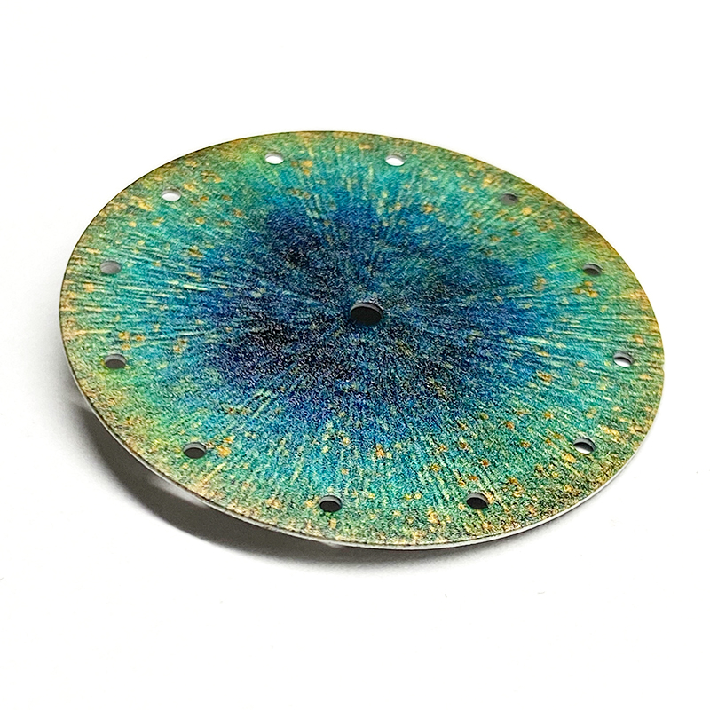 peacock pattern watch dial