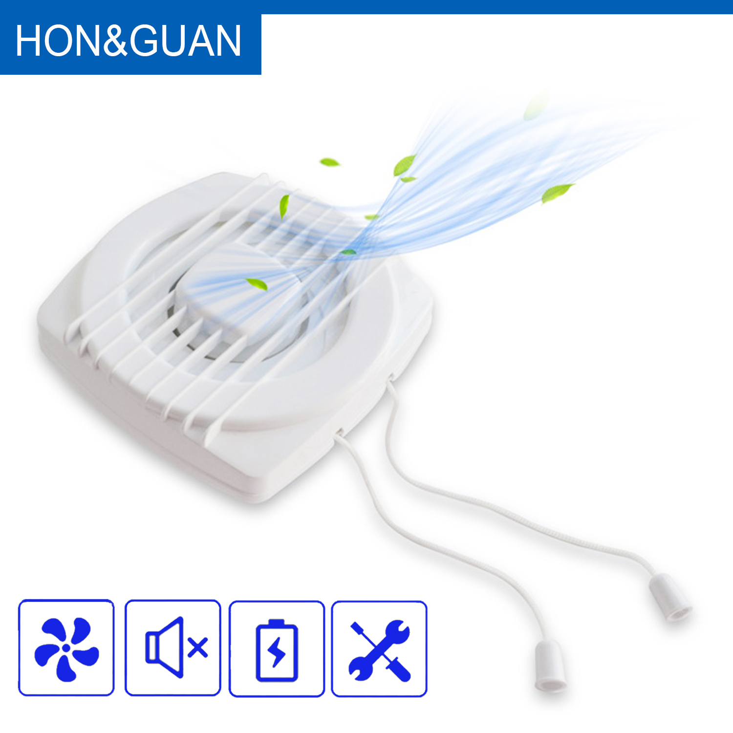 Hon&Guan 4" 6"8" Silent Home Ventilation Fan with Pull Cord Bathroom Air Extractor for Wall Ceiling Exhaust Fans 220V Ventilator