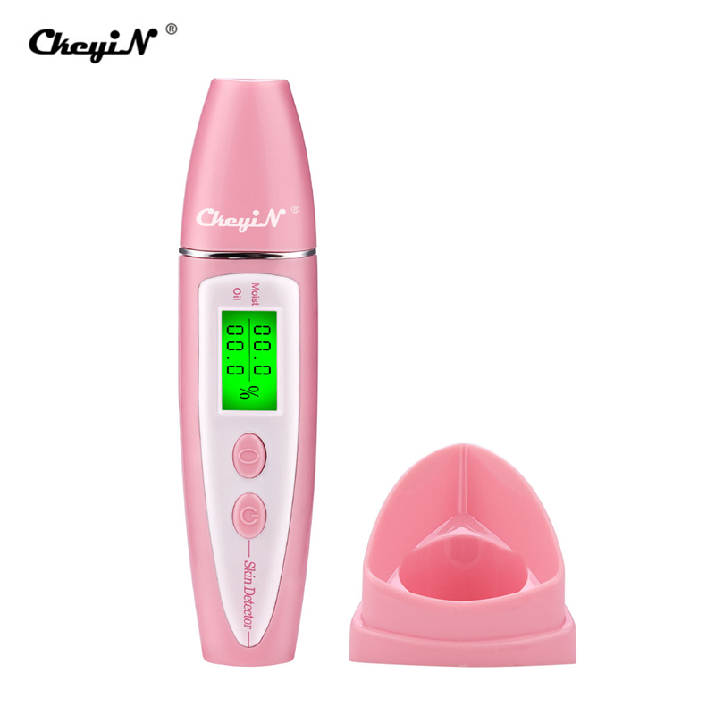 Precision Skin Oil Content Facial Skin Analyzer LCD Digital Moisture Meter Battery Operated Skin Care Tester Monitor Detector