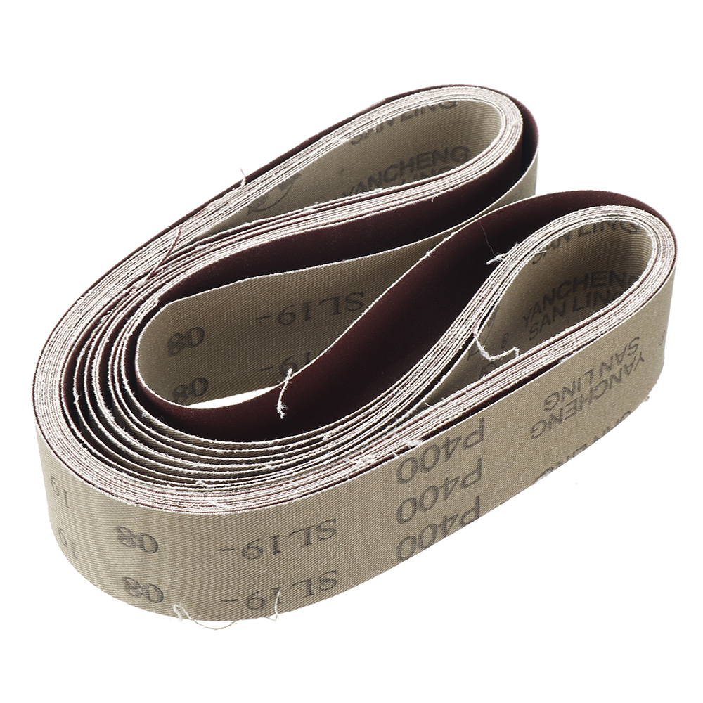 10pcs 40 to 1000 Grit 40mm x 740mm Sanding Belts For Angle Grinder Belt Sander Attachment Abrasive Tools