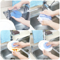 1PC Kitchen Cleaning Brush Silicone Dishwashing Brush Fruit Vegetable Cleaning Brushes Pot Pan Sponge Scouring Pads