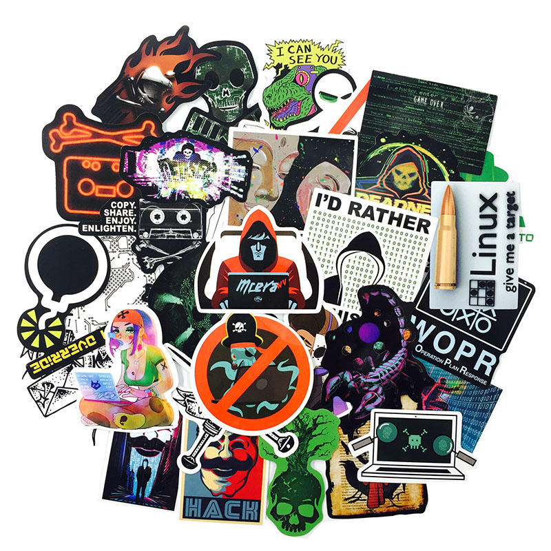 50pcs/lot Programming Geek Hacker Developer Sticker