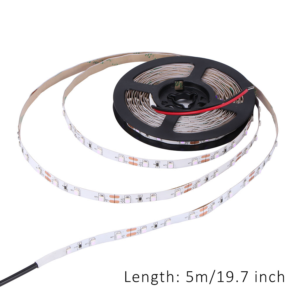 5m 12V UV LED Strip SMD 5050 3528 2835 Black Flexible LED light 60leds/m Ultraviolet Ray Tape Lamp