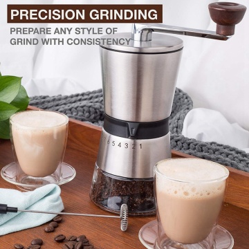 Manual Coffee Grinder Conical Ceramic Burr Portable Hand Crank Mill 304 Stainless Steel Coffee Grinder Manual Coffee Grinder2020