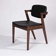 Wooden Frame Genuine Leather Kai Kristiansen Dining Chair