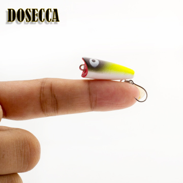 1PCS 2.5cm 1.5g Topwater Bait Mini Popper Minnow Hard Fishing Lure Bait Fishing Tackle Artificial Lures Bait