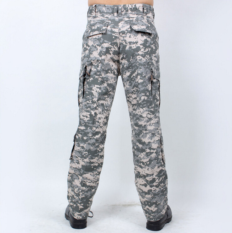 Wholesale High Quality A-TACS FG ACU CP Black Color Ripstop Pants Military Uniform Tactical Desert Camo Hunting Pants BDU Style