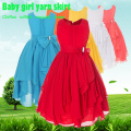 Girls Clothes Dress Summer Irregular Hem Candy Color Chiffon Princess Dress Beach long Dress Cotton 4-12 Quality Child Clothing