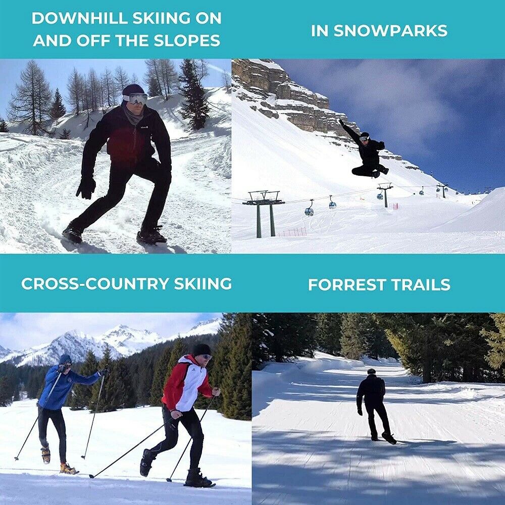 Freestyle Mountain Skis Snowboards Portable Alpine Mountain Board Outdoor Travel Snowboarding Shoes Stainless Steel Small Ski