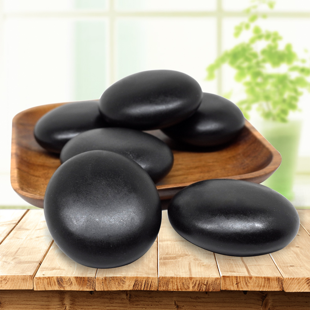 6x7cm Spa hot Stone Beauty Stones Massage Lava Natural Stone Hot Relieve Stress RELAX jade massage set toe massage