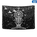 Wall-mounted Human Skeleton Blanket Tree of Life Sacred Bodhi Tapestry Skeleton Picnic Beach Living Room Tapestry