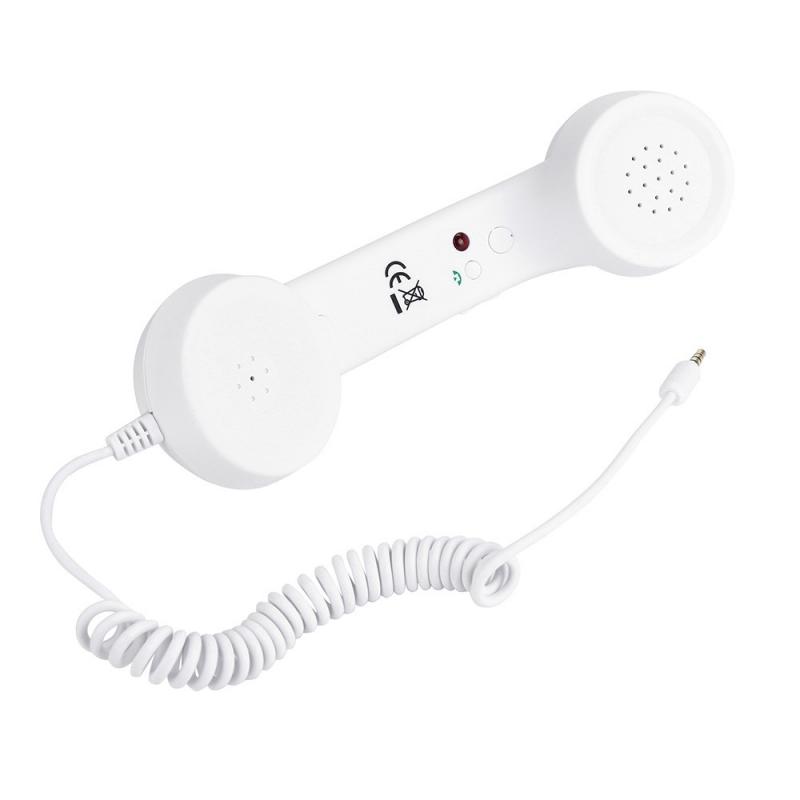 3.5mm Radiation Proof Telephone Handset Earphone Phone Classic Receiver With Microphone Portable Telephone Headset for Computer