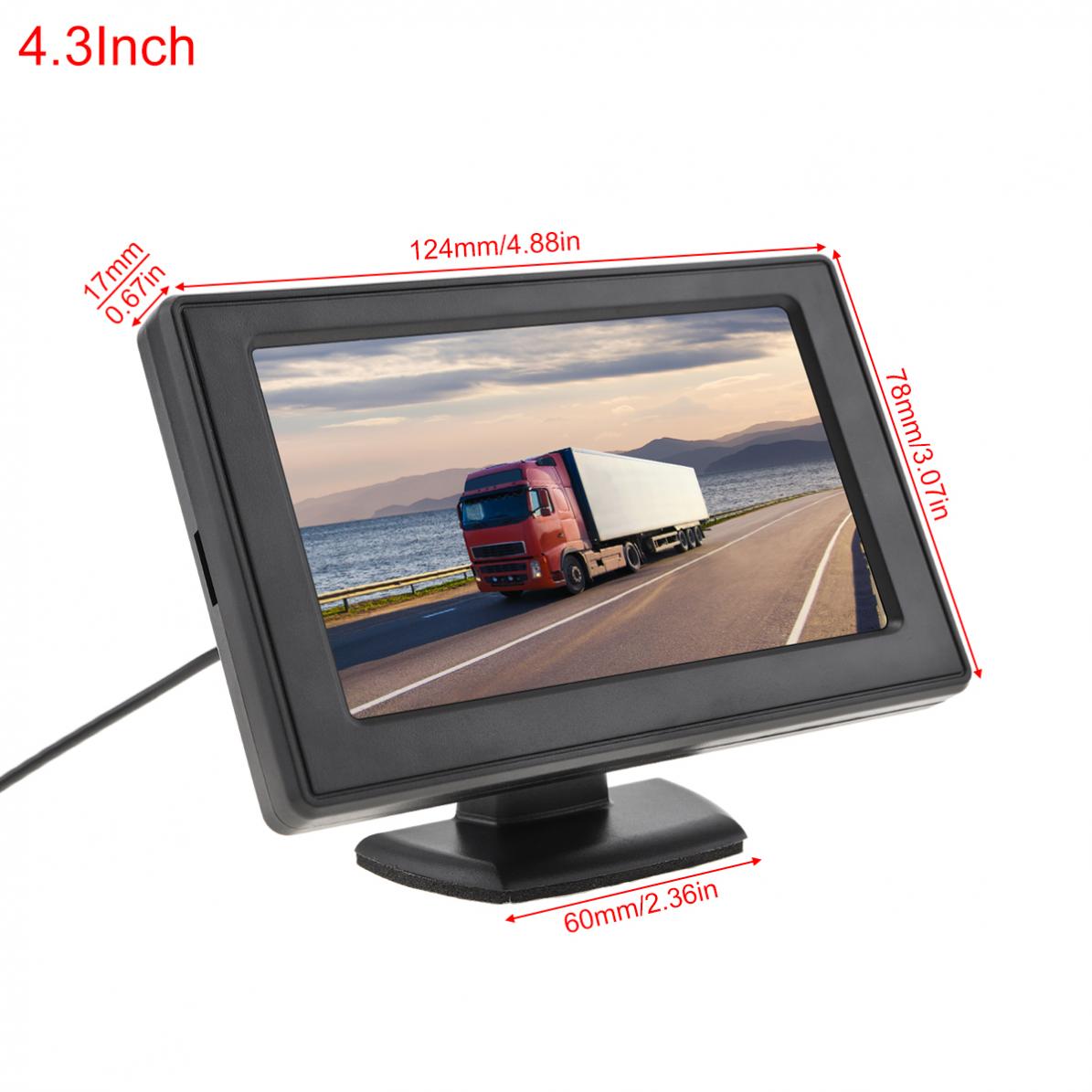 4.3 Inch Wireless Backup Camera Rear View Camera System TFT LCD Vehicle Rear View Monitor + Camera for SUV RV Pickup Minivan