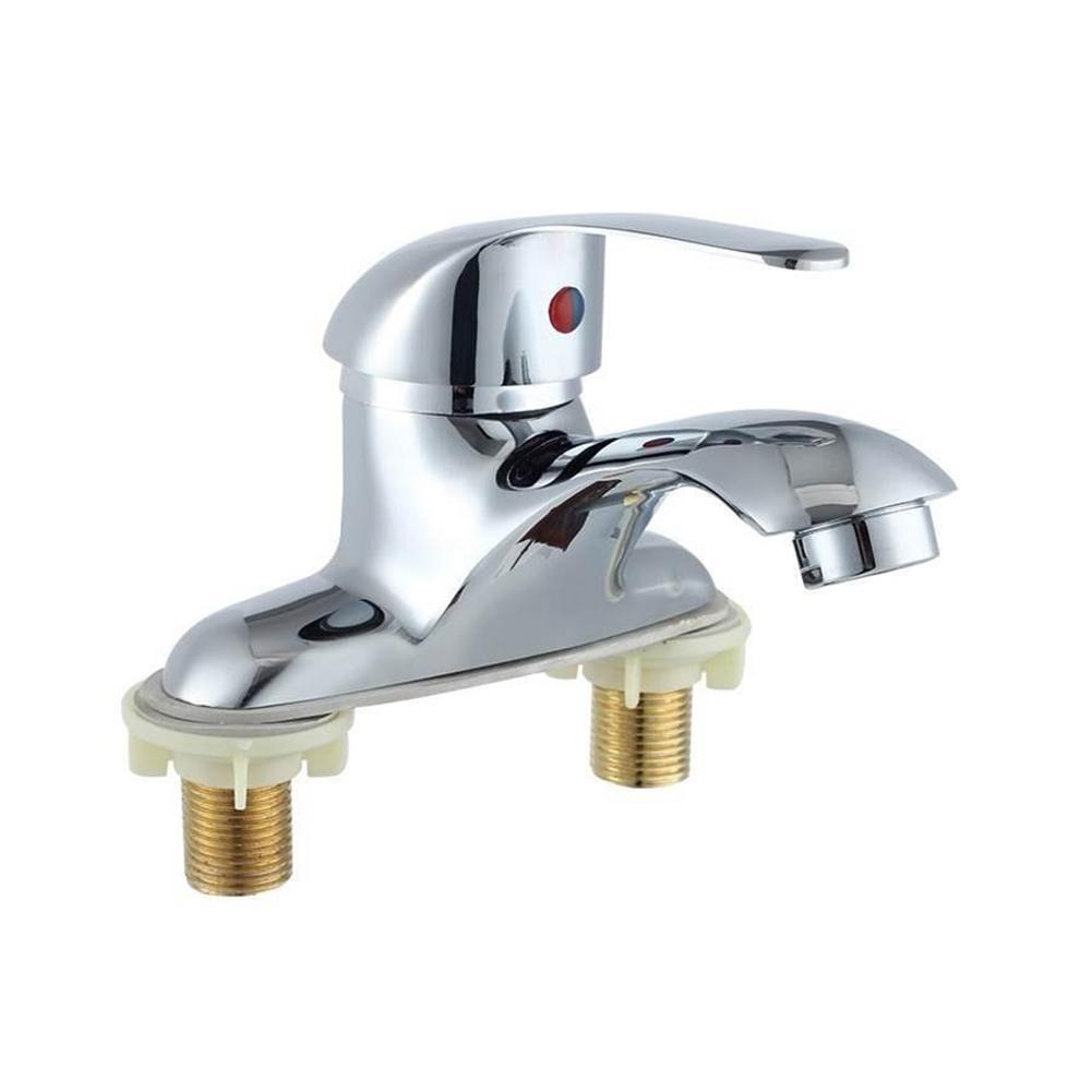 1PC Bathroom Vanity Faucet Wash Basin Single Handle Dual Control Mixer Faucet Water Diffuser Chrome Plated Kitchen Mixer