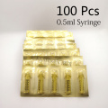 100pcs 0.5 syringe