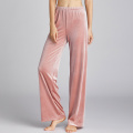 Daeyard Velvet Sleep Lounge Set For Women 2Pcs Cami And Loose Pants Pajama Set High Waist Bottom Slim Fit Pyjamas Sexy Homewear