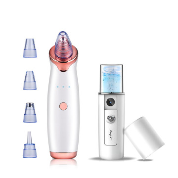 Electric Vacuum Suction Blackhead Remover Diamond Dermabrasion Acne Extractor Mini Cool Mist Face Sprayer Steamer Skin Hydrator