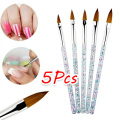 7PCS/Set Nail Art Brush Dotting Painting Drawing Pen Manicure Gel Brush Polish Gel UV Tips Nail Brushes Nail Art Tools