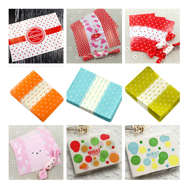 200 Pcs/Lot DIY Handmade Nougat Candy Packaging Paper Greaseproof Paper Milk Candy Taffy Wrappe Random Color