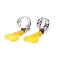 10pcs/lot 10-16mm/18-32mm Type Hose Clamps with handle,304 Stainless steel hose Clamp Hoop Pipe Clips