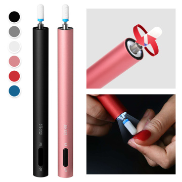New Electric Mini Nail Drill Pen Machine Portable Nail Drill Pen LED Light Manicure Pedicure Nail Polisher Grinding Device