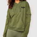 Customized LOGO Green Women's Hoodies