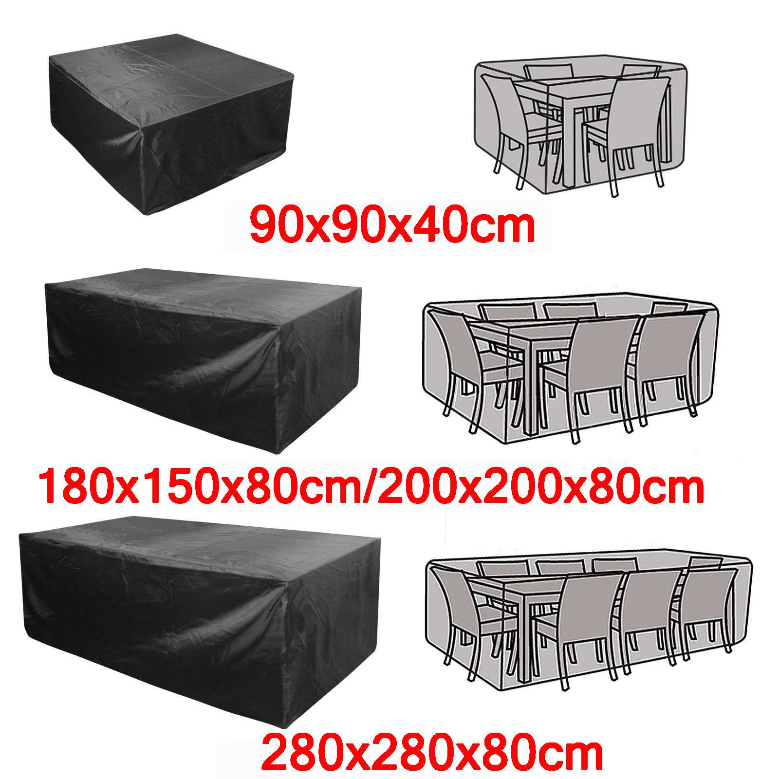 18Sizes Outdoor Garden Furniture Cover Waterproof Oxford Sofa Chair Table BBQ Protector Rain Snow Dustproof Protection Cover