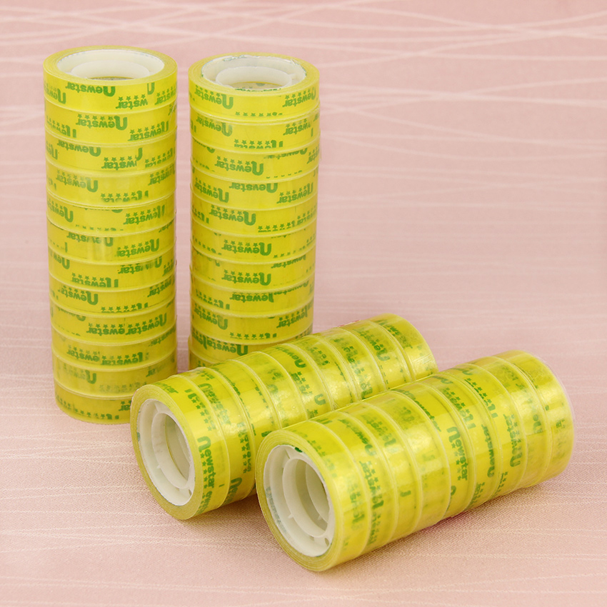 12PCS/Lot Office Transparent Tape Students Small Adhesive Tape Packaging Supplies